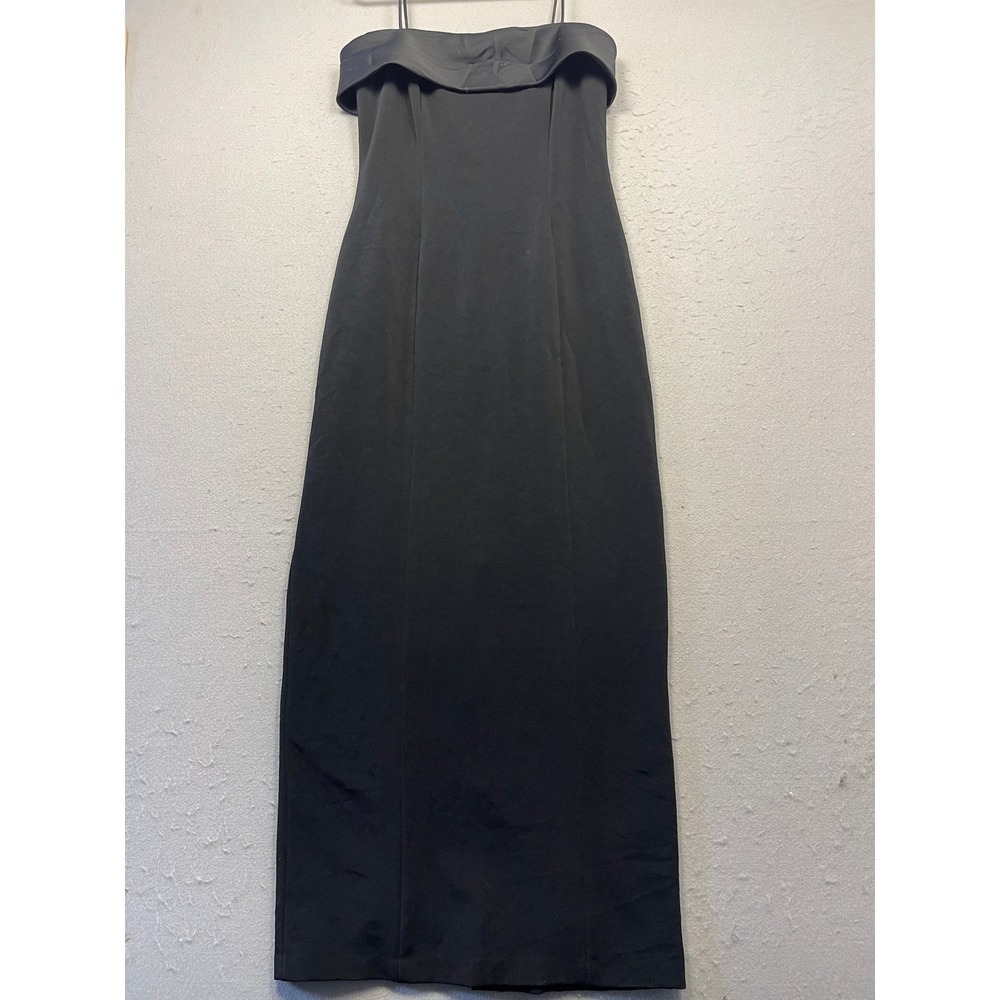 Alex Evenings Gown Polyester Spandex Black Solid 10 Womens